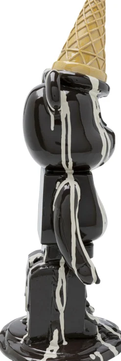 KARE Deko Figur Gelato Bear Schwarz 40cm Hot