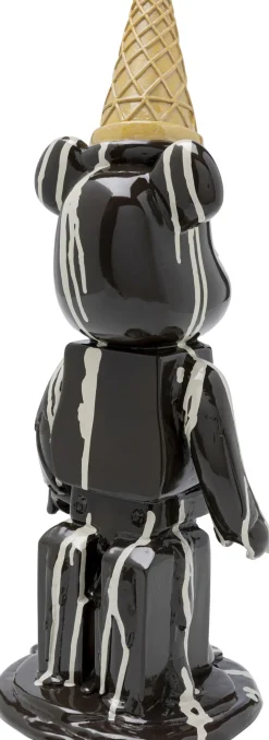 KARE Deko Figur Gelato Bear Schwarz 40cm Hot