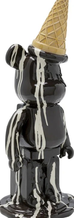 KARE Deko Figur Gelato Bear Schwarz 40cm Hot