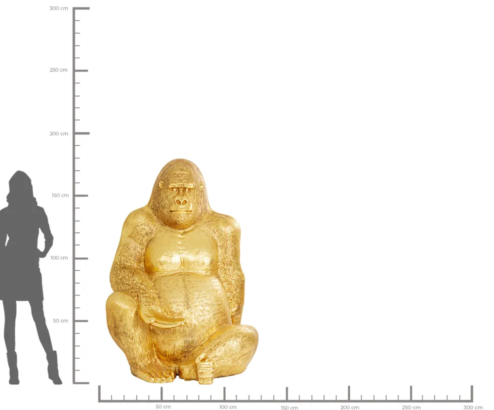 KARE Deko Figur Gorilla Gold XL 180 Sale