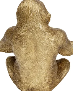 KARE Deko Figur Gorilla Holding Bowl Gold 41cm Clearance