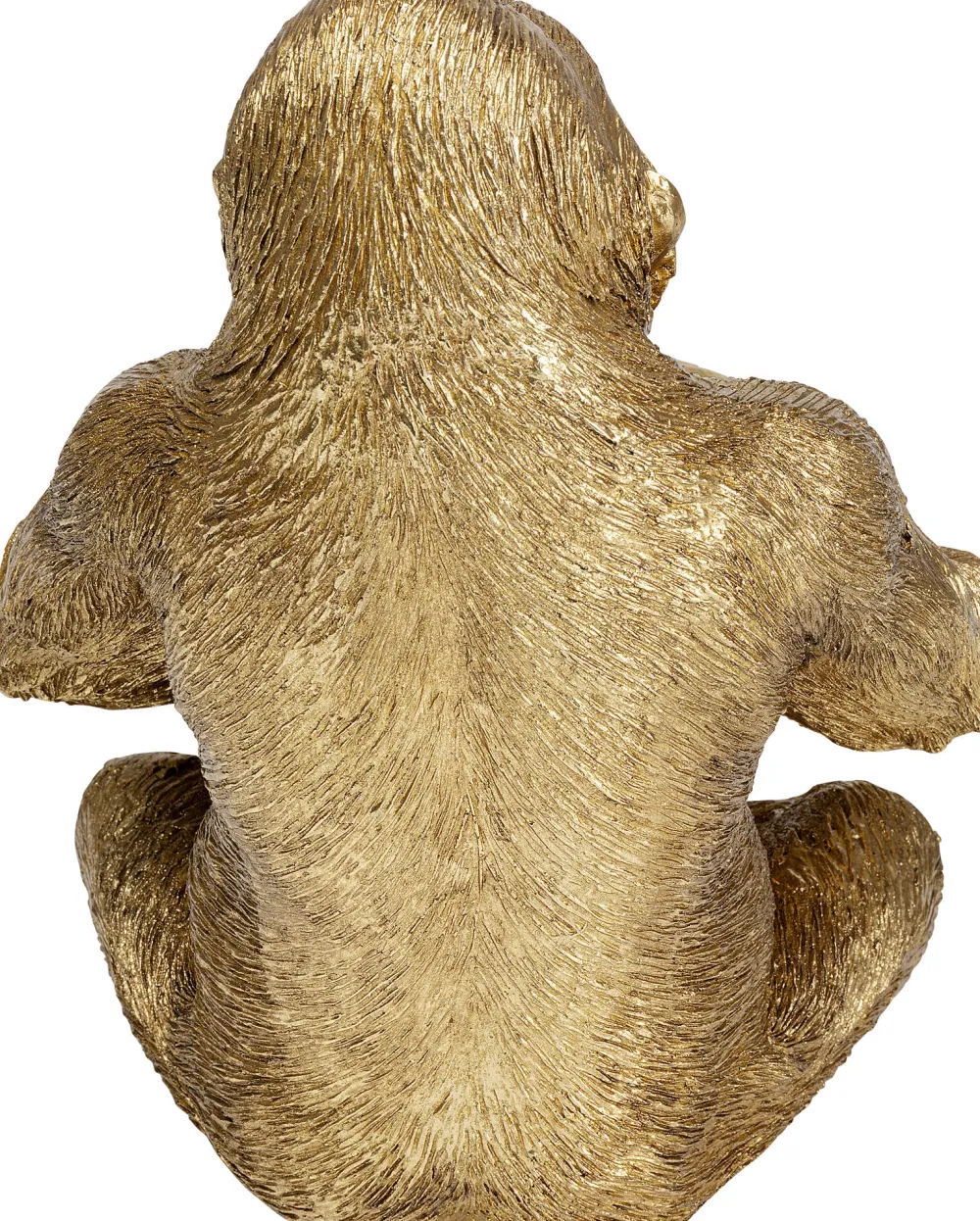 KARE Deko Figur Gorilla Holding Bowl Gold 41cm Clearance