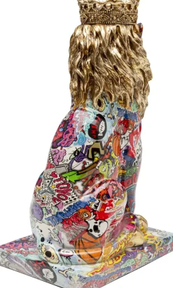 KARE Deko Figur Graffiti King Lion 29cm New