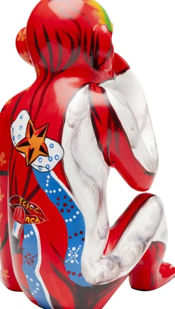 KARE Deko Figur Graffiti Monkey Rot 39cm Online