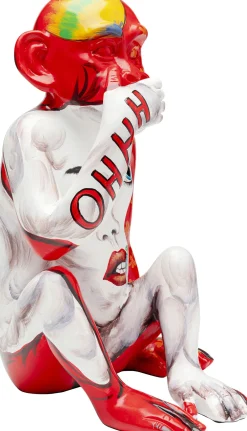 KARE Deko Figur Graffiti Monkey Rot 39cm Online