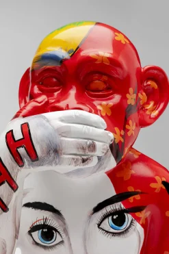 KARE Deko Figur Graffiti Monkey Rot 39cm Online