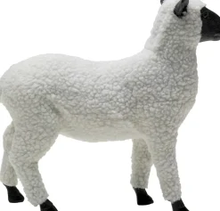 KARE Deko Figur Happy Sheep Wool Weiß 28cm Sale