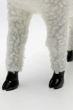 KARE Deko Figur Happy Sheep Wool Weiß 28cm Sale