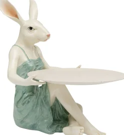 KARE Deko Figur Lady Rabbit Tray 29cm Best