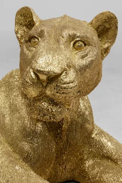 KARE Deko Figur Lion Gold 113cm
