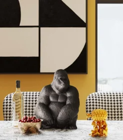 KARE Deko Figur Monkey Gorilla Side Medium Schwarz Sale