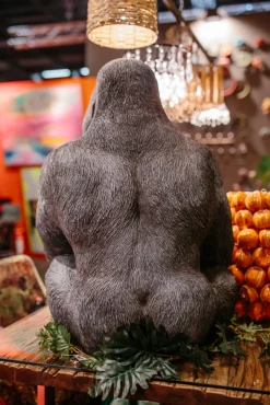 KARE Deko Figur Monkey Gorilla Side XL Schwarz 76cm Discount