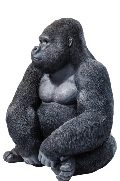 KARE Deko Figur Monkey Gorilla Side XL Schwarz 76cm Discount