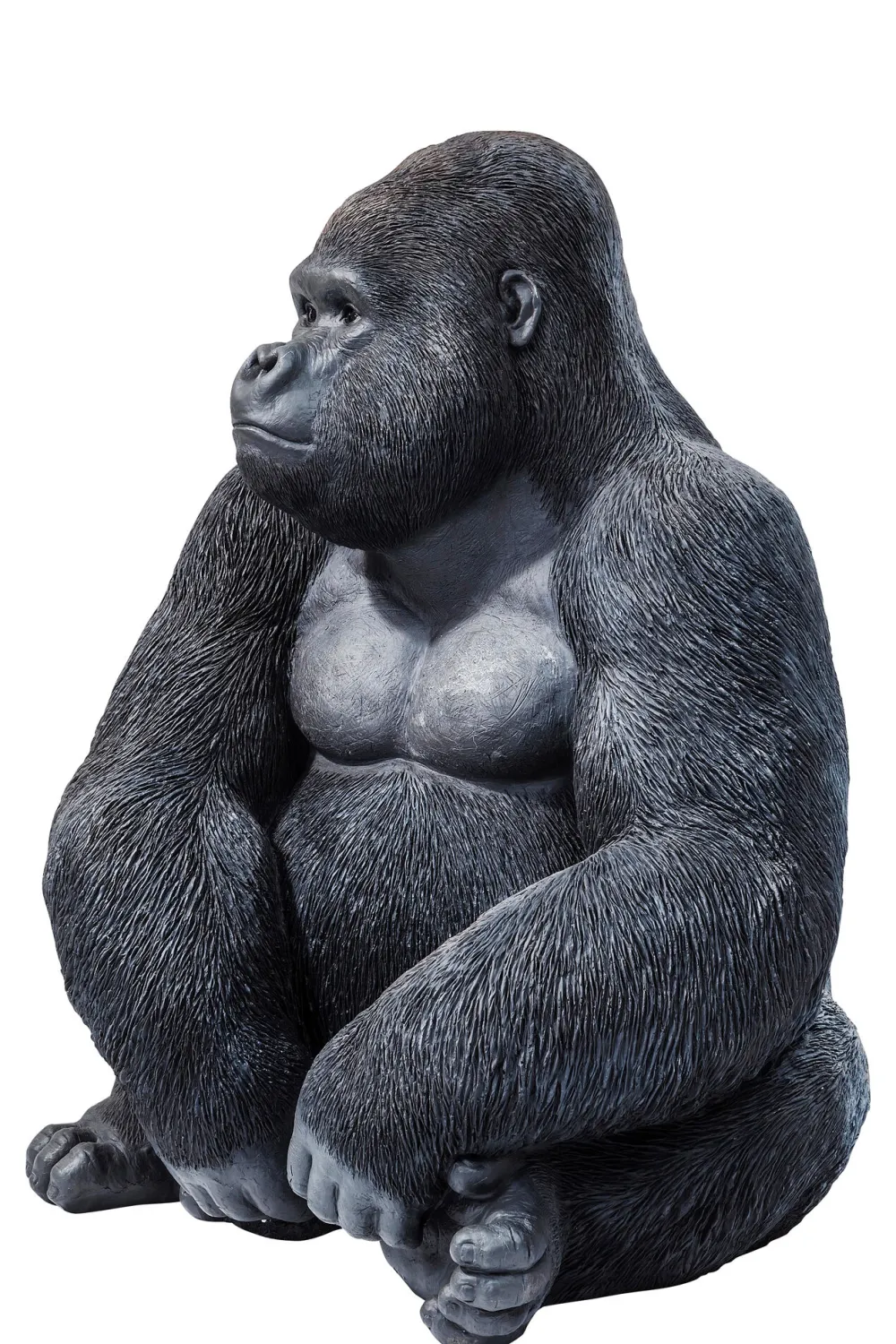 KARE Deko Figur Monkey Gorilla Side XL Schwarz 76cm Discount