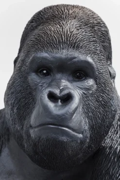 KARE Deko Figur Monkey Gorilla Side XL Schwarz 76cm Discount