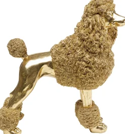 KARE Deko Figur Mrs Poodle Gold 34cm Outlet