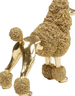KARE Deko Figur Mrs Poodle Gold 34cm Outlet