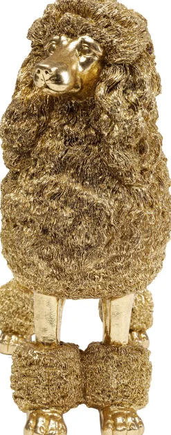 KARE Deko Figur Mrs Poodle Gold 34cm Outlet