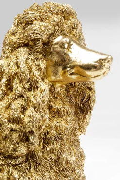 KARE Deko Figur Mrs Poodle Gold 34cm Outlet