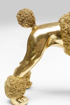 KARE Deko Figur Mrs Poodle Gold 34cm Outlet