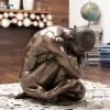 KARE Deko Figur Nude Man Hug Bronze 54cm New