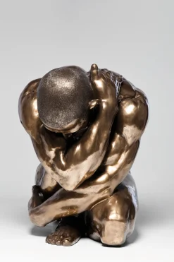 KARE Deko Figur Nude Man Hug Bronze 54cm New