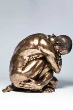 KARE Deko Figur Nude Man Hug Bronze 54cm New