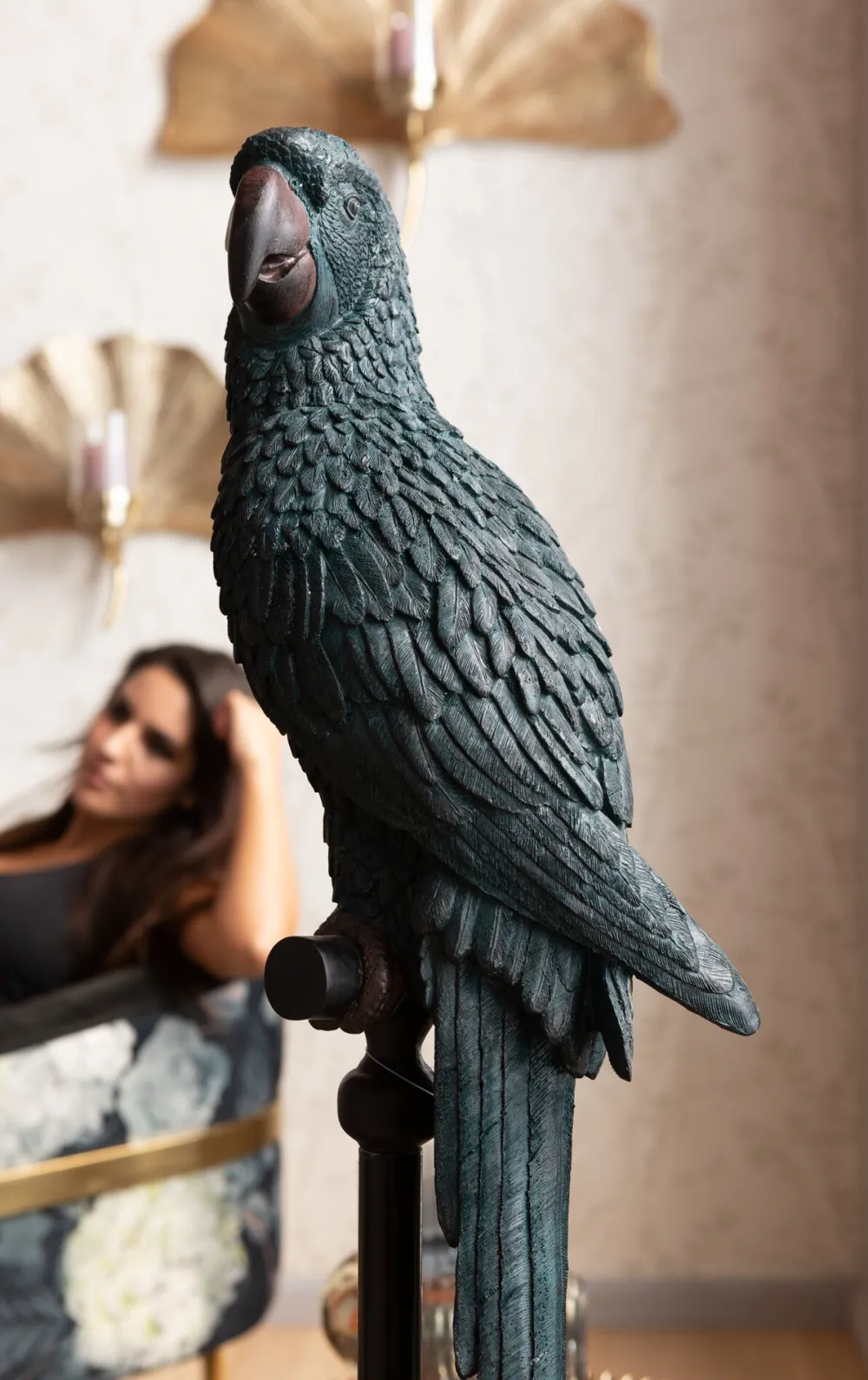 KARE Deko Figur Parrot Petrol New