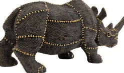 KARE Deko Figur Rhino Rivets Pearls 26cm New