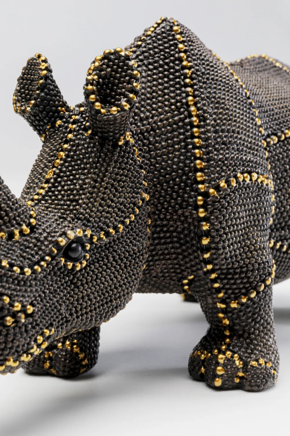 KARE Deko Figur Rhino Rivets Pearls 26cm New