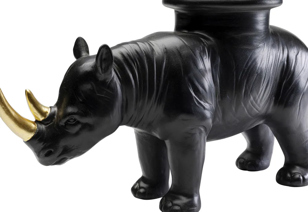 KARE Deko Figur Rhino Schwarz 41cm Clearance
