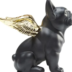 KARE Deko Figur Sitting Angel Dog Gold-Schwarz Online