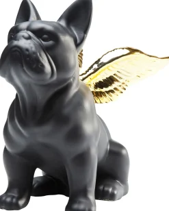 KARE Deko Figur Sitting Angel Dog Gold-Schwarz Online