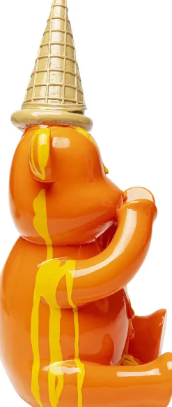 KARE Deko Figur Sitting Gelato Bear Orange 37cm Best