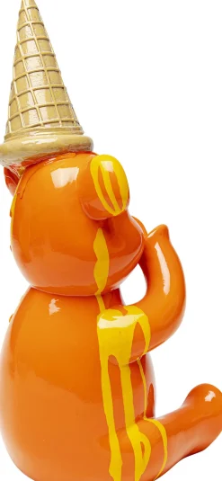 KARE Deko Figur Sitting Gelato Bear Orange 37cm Best
