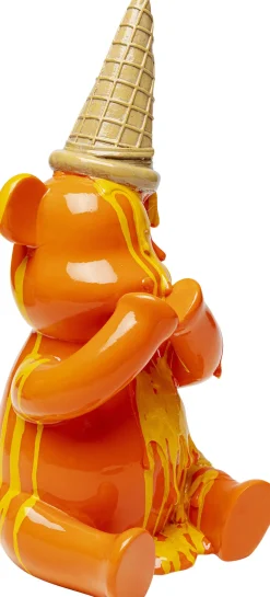 KARE Deko Figur Sitting Gelato Bear Orange 37cm Best