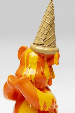 KARE Deko Figur Sitting Gelato Bear Orange 37cm Best