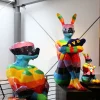 KARE Deko Figur Sitting Rabbit Rainbow 80 Discount