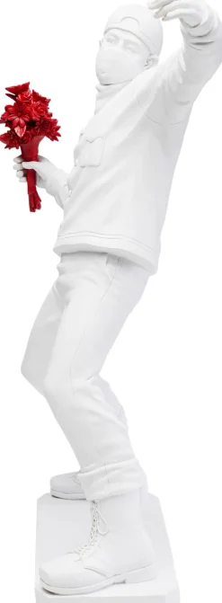 KARE Deko Figur Street Art Bouquet Weiß 67cm New