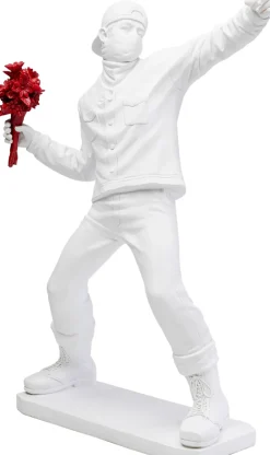 KARE Deko Figur Street Art Bouquet Weiß 67cm New