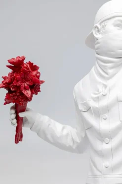 KARE Deko Figur Street Art Bouquet Weiß 67cm New