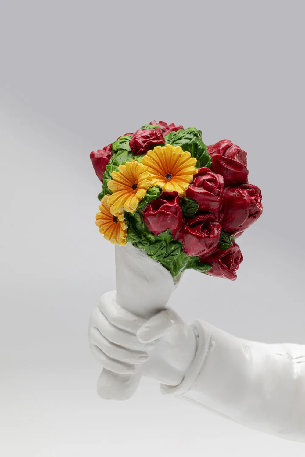 KARE Deko Figur Street Art Bouquet Weiß 27cm Sale