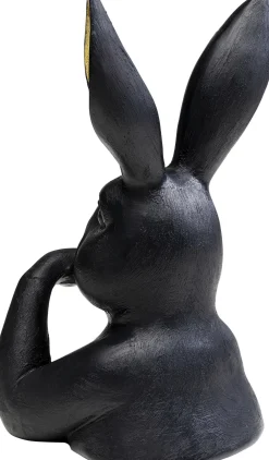 KARE Deko Figur Sweet Rabbit Schwarz 23cm Sale