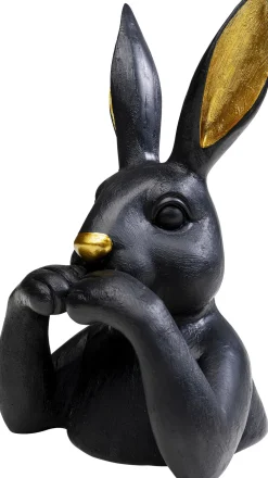 KARE Deko Figur Sweet Rabbit Schwarz 23cm Sale