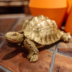 KARE Deko Figur Turtle Gold Klein Best