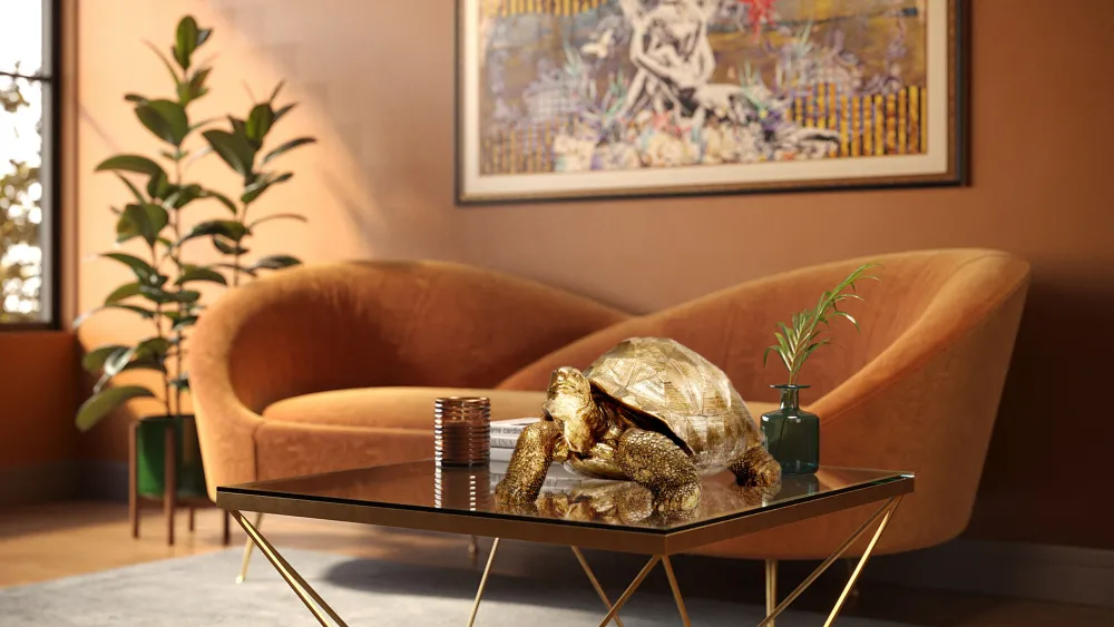 KARE Deko Figur Turtle Gold Medium 40cm Online