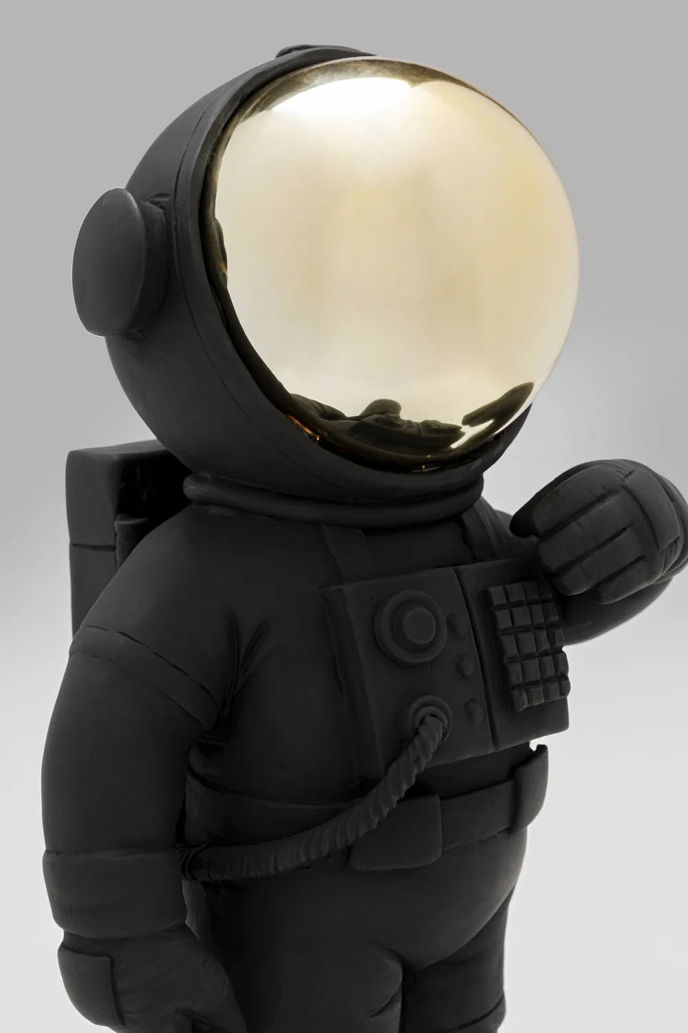 KARE Deko Figur Welcome Astronaut Schwarz 27cm Discount
