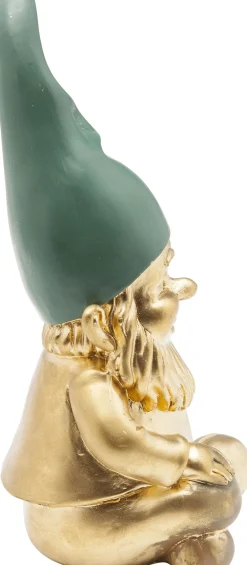 KARE Deko Figur Zwerg Sitting Gold Grün 19cm Best