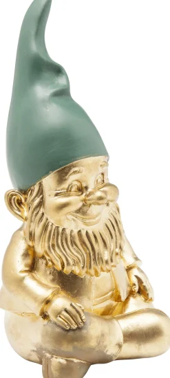 KARE Deko Figur Zwerg Sitting Gold Grün 19cm Best