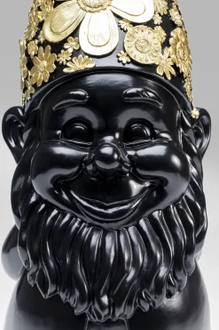 KARE Deko Figur Zwerg Standing Schwarz Gold 61cm Best